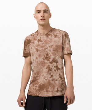 Lululemon 5 Year Basic T-Shirt Earth Dye Erkek Üstler Earth Dye Clay | HRAJ-81697