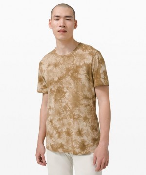 Lululemon 5 Year Basic T-Shirt Earth Dye Erkek Üstler Kahverengi | AMZP-95314