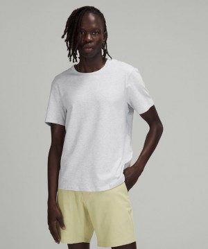 Lululemon 5 Year Basic Tee Sun Wash Erkek Üstler Açık Gri | ZAMU-35602