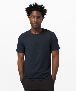 Lululemon 5 Year Basic Tee Sun Wash Erkek Üstler Lacivert | ENBM-03648