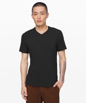 Lululemon 5 Year Basic V Erkek Üstler Siyah | FBAP-70436