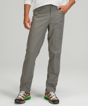 Lululemon ABC Classic-Fit Pant 28 Warpstreme Erkek Pantolon Gri Zeytin Yeşili | TZRH-83560