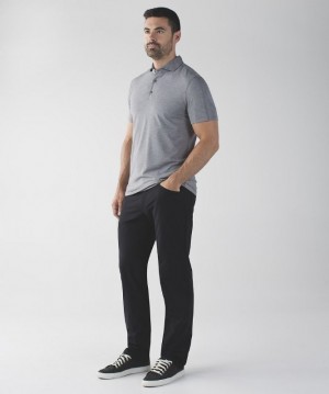 Lululemon ABC Classic-Fit Pant 37 Warpstreme Erkek Pantolon Siyah | XNGR-25318
