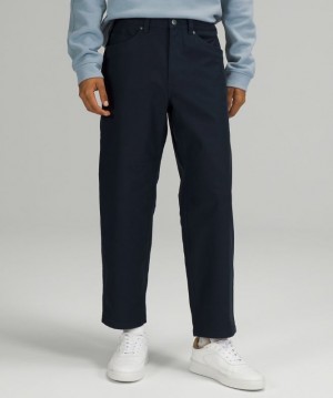 Lululemon ABC Crop Pant Relaxed Erkek Pantolon Lacivert | GXQJ-79358