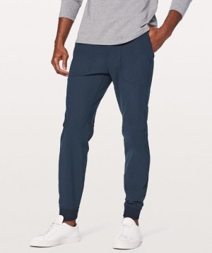 Lululemon ABC Jogger 30 Warpstreme Erkek Pantolon Lacivert | QKZD-49106