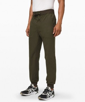 Lululemon ABC Jogger Tall Warpstreme Erkek Pantolon Koyu Zeytin Yeşili | OVGM-64132