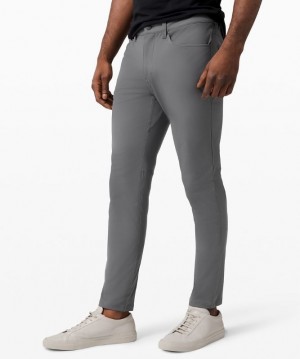 Lululemon ABC Pant Slim 28 Warpstreme Erkek Pantolon Gri | PMBV-05742