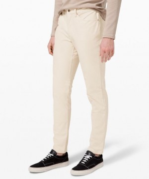 Lululemon ABC Pant Slim 32L Erkek Pantolon Beyaz | CHXP-89304