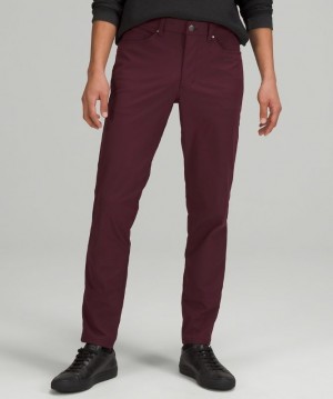 Lululemon ABC Pant Slim 32 Warpstreme Erkek Pantolon Cassis | DJOA-48925