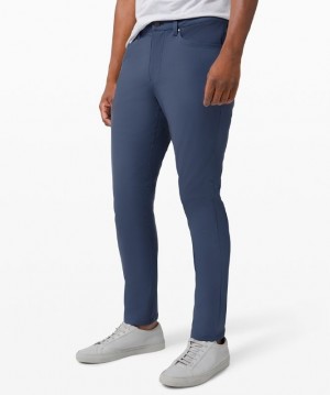 Lululemon ABC Pant Slim 34L Erkek Pantolon Mavi | URKY-65917