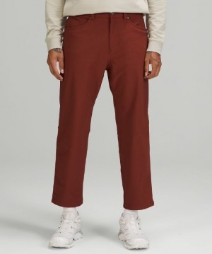 Lululemon ABC Relaxed-Fit Crop Pant Cord Erkek Pantolon Kahverengi | ZHRD-78205