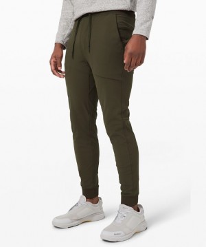 Lululemon ABC Skinny-Fit Jogger Warpstreme Erkek Pantolon Koyu Zeytin Yeşili | KYCJ-03147