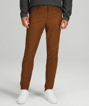 Lululemon ABC Skinny-Fit Pant 34 Utilitech Erkek Pantolon Bakır Kahverengi | SHKV-52173
