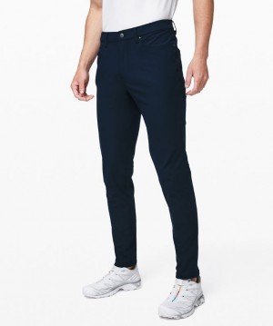 Lululemon ABC Slim-Fit Pant 37 Warpstreme Erkek Pantolon Lacivert | NWVE-67980