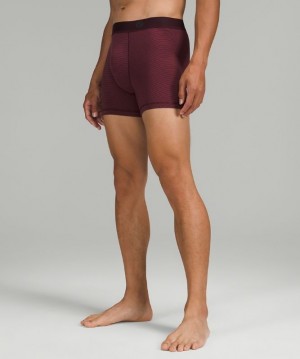 Lululemon AIM Boxer Erkek İç Giyim Çizgili Bordo | QITX-57216