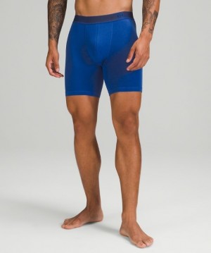 Lululemon AIM Boxer Long Mesh Erkek İç Giyim Mavi | UQMR-69720
