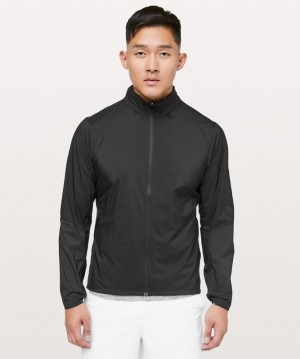 Lululemon Active Jacket Erkek Mont Siyah | ITQF-26304