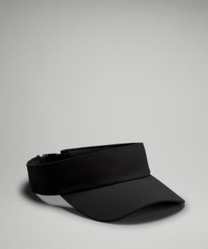 Lululemon Adjustable Sweat Visor Accessories Şapkalar Siyah | TEMN-60934