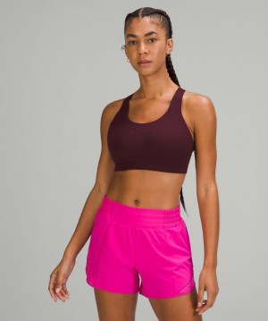 Lululemon AirSupport Bra High Support, C Kadın Spor Sütyeni Kırmızı Bordo | PEWA-38201