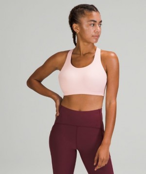 Lululemon AirSupport Bra High Support, C Kadın Spor Sütyeni Pembe Beyaz Beyaz | GJIB-38572