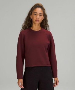 Lululemon AirWrap Modal Crew Kadın Tişörtü Kırmızı Bordo | STLW-18067