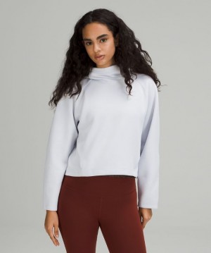 Lululemon AirWrap Modal Pullover Hoodie Kadın Kapşonlu Beyaz | FZHJ-72034
