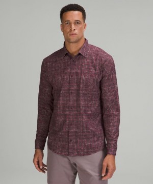 Lululemon Airing Easy Long Sleeve Button Up Shirt Ventlight Mesh Erkek Üstler Renkli | PDXU-63491