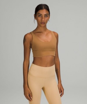Lululemon Align Bra Kadın Spor Sütyeni Bej Rengi Kahverengi | MAFC-81650