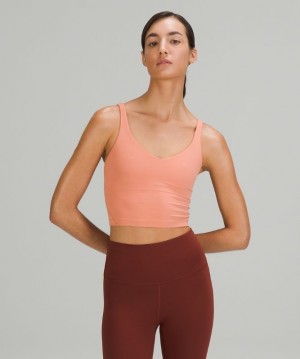Lululemon Align Cropped Tank Top Kadın Üstler Pembe | NIJC-72406