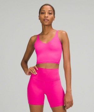 Lululemon Align Cropped Tank Top Kadın Üstler Pembe | MBPV-07692