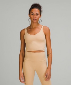 Lululemon Align Cropped Tank Top Kadın Üstler Kahverengi | ISJK-31279
