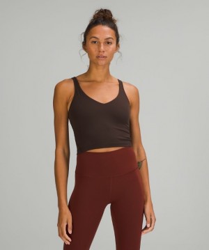 Lululemon Align Cropped Tank Top Kadın Üstler French Press | ESYO-52834