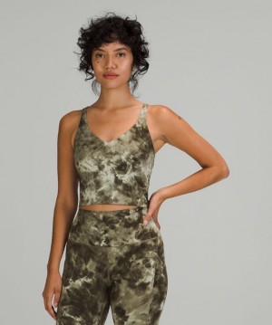 Lululemon Align Cropped Tank Top Kadın Üstler Açık Zeytin Yeşili | BITH-04952