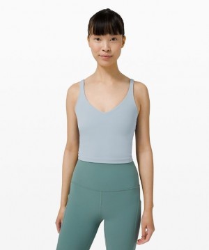 Lululemon Align Cropped Tank Top Kadın Üstler Chambray | UETJ-21073