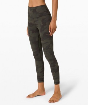 Lululemon Align HR Pant 25 Kadın Tayt Camo Koyu Zeytin Yeşili Renkli | EUIQ-50241