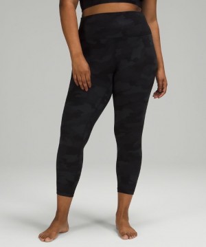 Lululemon Align HR Pant 25 Kadın Tayt Camo Siyah Renkli | WGRK-81954