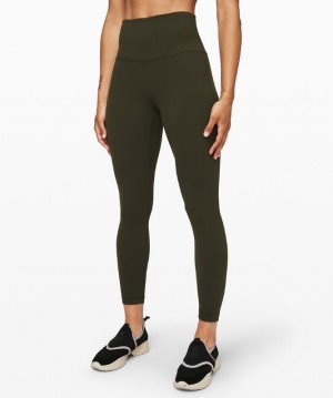 Lululemon Align HR Pant 25 Kadın Tayt Koyu Zeytin Yeşili | NPDQ-50142