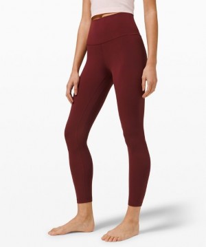 Lululemon Align HR Pant 25 Kadın Tayt Kırmızı Bordo | HLNT-65038