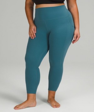 Lululemon Align HR Pant 25 Pockets Kadın Tayt Mavi | GOSY-16823