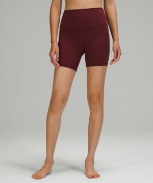 Lululemon Align HR Short 6 Kadın Şort Kırmızı Bordo | GYBD-17302