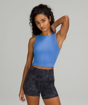 Lululemon Align High-Neck Tank Top Kadın Atlet Mavi | LGWJ-50921