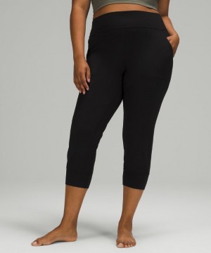 Lululemon Align High-Rise Jogger Crop Kadın Pantolon Siyah | BVAJ-31549