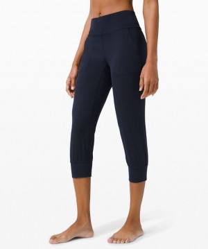 Lululemon Align High-Rise Jogger Crop Kadın Pantolon Lacivert | VQCH-29548