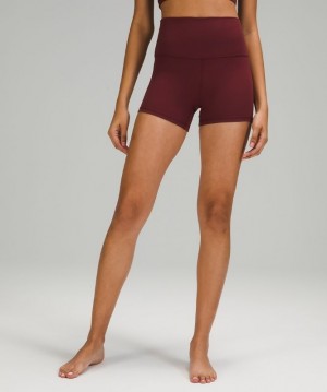 Lululemon Align High-Rise Short 4 Kadın Şort Kırmızı Bordo | VKOC-92810