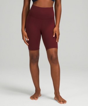 Lululemon Align High-Rise Short 8 Kadın Şort Kırmızı Bordo | BFXA-68359