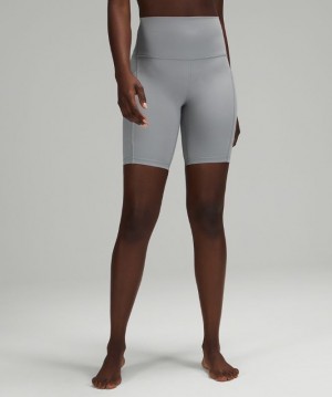 Lululemon Align High-Rise Short 8 Pockets Kadın Şort Gri | WYRX-52601