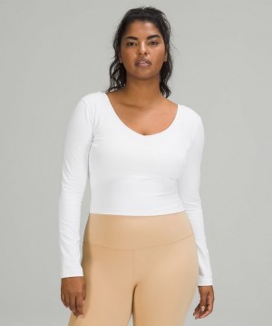 Lululemon Align Long Sleeve Shirt Kadın Üstler Beyaz | MRXA-72413