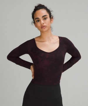 Lululemon Align Long Sleeve Shirt Kadın Üstler Siyah | JTVU-35176