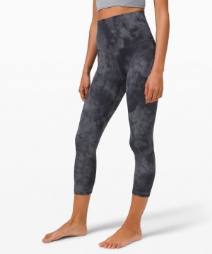 Lululemon Align SHR Crop 21 Kadın Pantolon Gri Koyu Gri | UOTG-74390