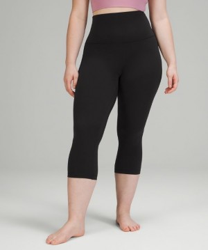 Lululemon Align Super High-Rise Crop 21 Kadın Tayt Siyah | MEWC-13729